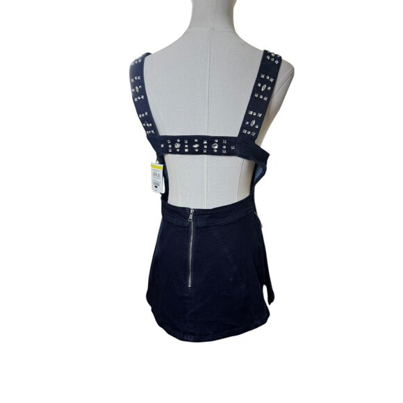 Free People Embellished Denim Corset Tank Top NWT | Studded Jean Bustier | SZ:S - Picture 6 of 10